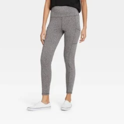 Best deal 😍 Women's High Waisted Stash Pocket Leggings - A New Day™ Black ⌛ -Outlet New Day Wear Store unnamed file 3330