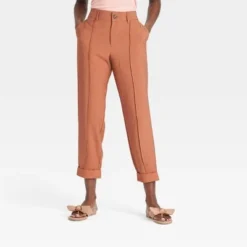 Wholesale 🔔 Women's High-Rise Slim Straight Leg Pintuck Ankle Pants - A New Day™ 😀 -Outlet New Day Wear Store unnamed file 3366