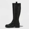 Coupon 🔥 Women's Ansley Knee High Boots - A New Day™ Black 🔥 -Outlet New Day Wear Store unnamed file 347