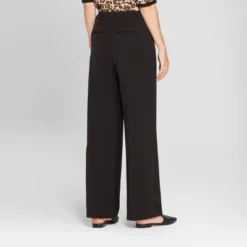 Best reviews of 🛒 Women's Wide Leg Bi-Stretch Twill Pants - A New Day Heather Gray ⭐