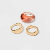 Deals ❤️ Mixed Organic Shape Smooth Ring Set 3pc - A New Day™ Rust 🧨 -Outlet New Day Wear Store unnamed file 3519