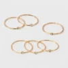 Wholesale 😉 Clear Stone Set of Six Rings - A New Day™ Gold/Clear ⌛ -Outlet New Day Wear Store unnamed file 3556