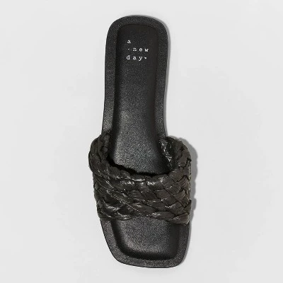 Best Sale 🔔 Women's Nicolette Raffia Slide ⭐ Sandals - A New Day™ Pink ❤️ 4 Best Sale 🔔 Women's Nicolette Raffia Slide ⭐ Sandals - A New Day™ Pink ❤️ - Image 2