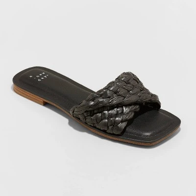 Best Sale 🔔 Women's Nicolette Raffia Slide ⭐ Sandals - A New Day™ Pink ❤️ 6 Best Sale 🔔 Women's Nicolette Raffia Slide ⭐ Sandals - A New Day™ Pink ❤️ - Image 4