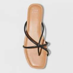 Top 10 ✨ Women's Alessandra Strappy Toe Loop 🔥 Sandals - A New Day™ White ❤️ -Outlet New Day Wear Store unnamed file 3624