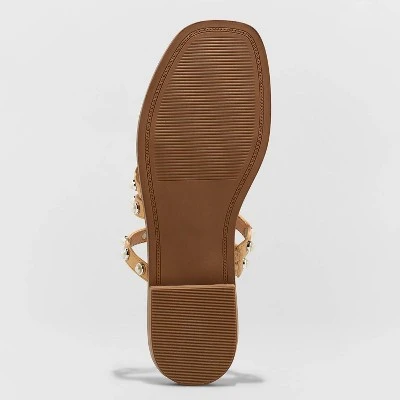 Promo ๐ Women's Hollis Embellished Slide Sandals - A New Dayโข Off-white ๐ 5 Promo ๐ Women's Hollis Embellished Slide Sandals - A New Dayโข Off-white ๐ - Image 3