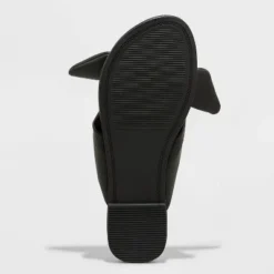 Flash Sale 🔥 Women's Adley Bow Flip Flop Sandals - A New Day™ Black 🔥 -Outlet New Day Wear Store unnamed file 3650