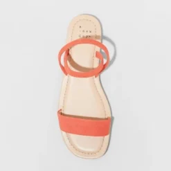 Brand new 🧨 Women's Emerson Elastic Ankle Strap Sandals - A New Day™ Red 🧨 -Outlet New Day Wear Store unnamed file 3654