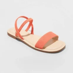 Brand new 🧨 Women's Emerson Elastic Ankle Strap Sandals - A New Day™ Red 🧨 -Outlet New Day Wear Store unnamed file 3656
