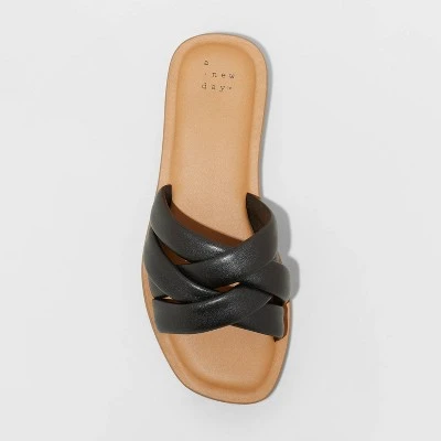Discount ๐ Women's Rory Padded Slide Sandals - A New Dayโข Tan ๐ 4 Discount ๐ Women's Rory Padded Slide Sandals - A New Dayโข Tan ๐ - Image 2