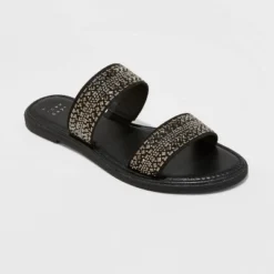 Flash Sale 🥰 Women's Kersha Embellished Slide Sandals - A New Day™ Rose Gold 🌟 -Outlet New Day Wear Store unnamed file 3665