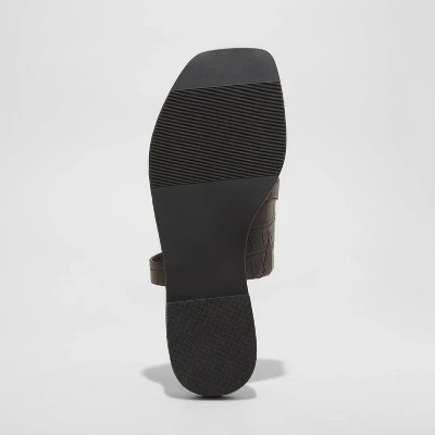 Best Sale ✔️ Women's Marilyn Toe Loop Slide ⭐ Sandals - A New Day™ Black 🌟 5 Best Sale ✔️ Women's Marilyn Toe Loop Slide ⭐ Sandals - A New Day™ Black 🌟 - Image 3