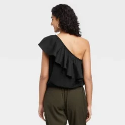 Best Sale 🔔 Women's One Shoulder Ruffle Top - A New Day™ ❤️