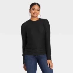 Best reviews of 🥰 Women's Long Sleeve Round Neck Side-Tie Pullover Top - A New Day™ ✔️ -Outlet New Day Wear Store unnamed file 3738