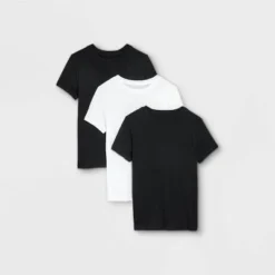 New 🥰 Women's Short Sleeve Slim Fit 3pk Bundle T-Shirt - A New Day™ 🎉 -Outlet New Day Wear Store unnamed file 3857