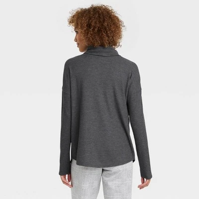 Hot Sale ๐ Women's Long Sleeve Turtleneck Waffle T-Shirt - A New Dayโข ๐ 3 Hot Sale ๐ Women's Long Sleeve Turtleneck Waffle T-Shirt - A New Dayโข ๐