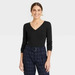 Brand new 🛒 Women's Long Sleeve V-Neck Ribbed T-Shirt - A New Day™ 🔥 8 Brand new 🛒 Women's Long Sleeve V-Neck Ribbed T-Shirt - A New Day™ 🔥 -Outlet New Day Wear Store unnamed file 3881