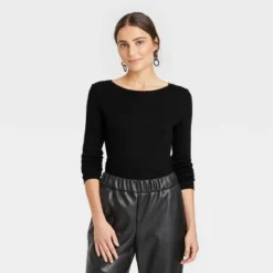 Best reviews of 🤩 Women's Long Sleeve Ribbed T-Shirt - A New Day™ ❤️ -Outlet New Day Wear Store unnamed file 3885
