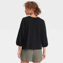 Top 10 ✔️ Women's Bishop Long Sleeve T-Shirt - A New Day™ 🤩