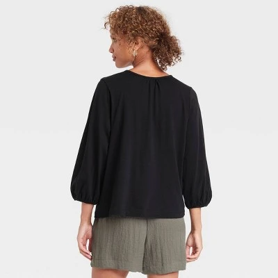 Top 10 ✔️ Women's Bishop Long Sleeve T-Shirt - A New Day™ 🤩 3 Top 10 ✔️ Women's Bishop Long Sleeve T-Shirt - A New Day™ 🤩