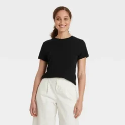 Deals 🥰 Women's Short Sleeve Casual T-Shirt - A New Day™ ⌛ -Outlet New Day Wear Store unnamed file 3909
