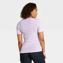 Promo 👍 Women's Short Sleeve Ribbed T-Shirt - A New Day™ 🤩