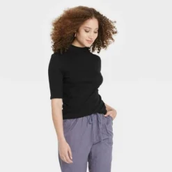 Best reviews of ✔️ Women's Elbow Sleeve Mock Turtleneck T- 👍 Shirt - A New Day™ 😍 -Outlet New Day Wear Store unnamed file 3929