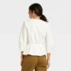 Cheapest ❤️ Women's 3/4 Sleeve Wrap Top - A New Day™ 🥰 -Outlet New Day Wear Store unnamed file 3971