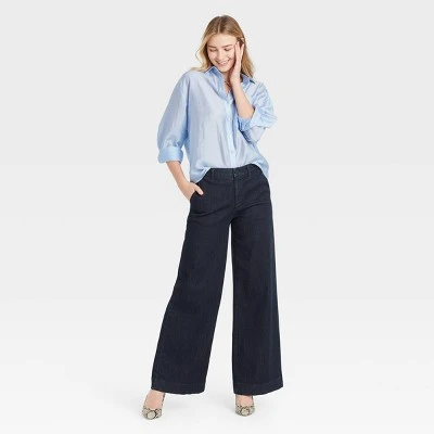 Best Sale 🤩 Women's Long Sleeve Button-Down Boyfriend 💯 Shirt - A New Day™ ❤️ 4 Best Sale 🤩 Women's Long Sleeve Button-Down Boyfriend 💯 Shirt - A New Day™ ❤️ - Image 2