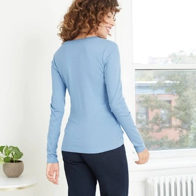 Top 10 🧨 Women's Long Sleeve V-Neck Fitted T-Shirt - A New Day™ Burgundy 🥰 2 Top 10 🧨 Women's Long Sleeve V-Neck Fitted T-Shirt - A New Day™ Burgundy 🥰