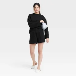 Cheap 🧨 Women's High-Rise Ottoman Shorts - A New Day™ ✨ -Outlet New Day Wear Store unnamed file 4002