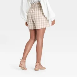 Deals 👍 Women's High-Rise Paperbag Shorts - A New Day™ 🔔