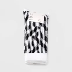 Discount 👏 Women's Geometric 3pk Crew 🛒 Socks - A New Day™ Ivory/Gray 4-10 ✨