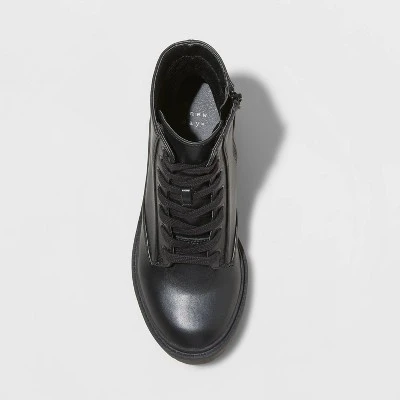 Budget ๐ Women's Brie Combat Boots - A New Dayโข Crocodile Black ๐ 4 Budget ๐ Women's Brie Combat Boots - A New Dayโข Crocodile Black ๐ - Image 2