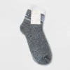 Coupon ✨ Women's Tree Double Lined Cozy Ankle Socks - A New Day™ 4-10 Heather Gray/blue ❤️