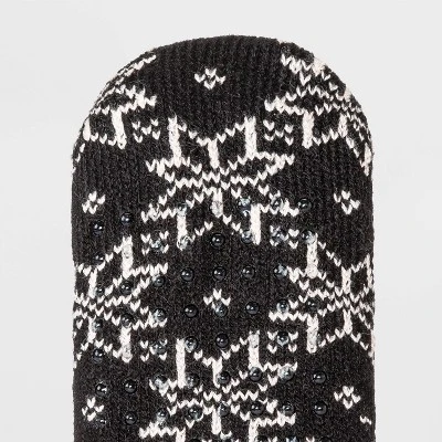 Budget ❤️ Women's Floral Double Lined Cozy Booties with Grippers - A New Day™ 4-10 Heather Gray/turquoise ❤️ 6 Budget ❤️ Women's Floral Double Lined Cozy Booties with Grippers - A New Day™ 4-10 Heather Gray/turquoise ❤️ - Image 4