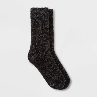Cheap ❤️ Women's Textured Chenille Cozy Crew ❤️ Socks - A New Day™ 4-10 Gray ⌛ 6 Cheap ❤️ Women's Textured Chenille Cozy Crew ❤️ Socks - A New Day™ 4-10 Gray ⌛ - Image 4
