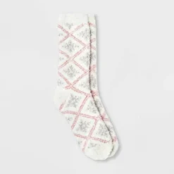 New 🎁 Women's Snowflake Cozy Crew Socks - A New Day™ 4-10 Ivory/pink 🥰 10 New 🎁 Women's Snowflake Cozy Crew Socks - A New Day™ 4-10 Ivory/pink 🥰 -Outlet New Day Wear Store unnamed file 4188