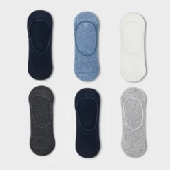 Cheapest ❤️ Women's 6pk Liner 😀 Socks - A New Day™ 4-10 Navy/denim Heather/white/gray ⌛ -Outlet New Day Wear Store unnamed file 4206