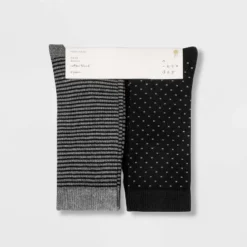 Top 10 😉 Women's Multipattern 6pk Crew Socks - A New Day™ Black 4-10 ⭐