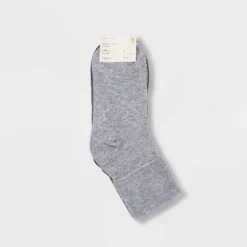 Best Sale ⌛ Women's 3pk Mary Jane Fold Over Cuff 🎁 Socks - A New Day™ 4-10 Gray Heather ✔️
