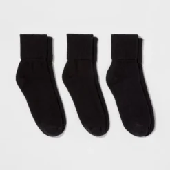 Best Sale ⌛ Women's 3pk Mary Jane Fold Over Cuff 🎁 Socks - A New Day™ 4-10 Gray Heather ✔️ -Outlet New Day Wear Store unnamed file 4276