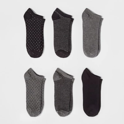 Outlet ❤️ Women's Multipattern 6pk Low Cut 😍 Socks - A New Day™ Black 4-10 🎉 4 Outlet ❤️ Women's Multipattern 6pk Low Cut 😍 Socks - A New Day™ Black 4-10 🎉 - Image 2