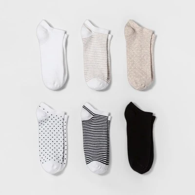 Flash Sale โค๏ธ Women's Multipattern 6pk Low Cut ๐ Socks - A New Day™ White 4-10 โจ 4 Flash Sale โค๏ธ Women's Multipattern 6pk Low Cut ๐ Socks - A New Day™ White 4-10 โจ - Image 2