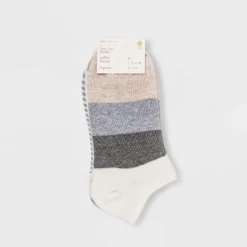 Brand new ✨ Women's Striped 3pk Low Cut 🎁 Socks - A New Day™ Ivory 4-10 🧨