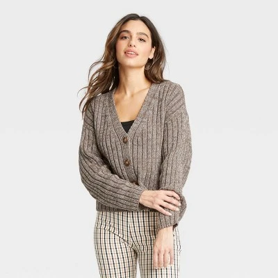 Discount 🎁 Women's Ribbed Cardigan - A New Day™ ⭐ 5 Discount 🎁 Women's Ribbed Cardigan - A New Day™ ⭐ - Image 3