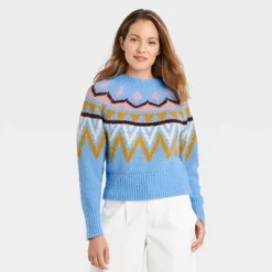 Best reviews of ⌛ Women's Crewneck Sweater - A New Day™ Fair Isle 🥰 -Outlet New Day Wear Store unnamed file 4322