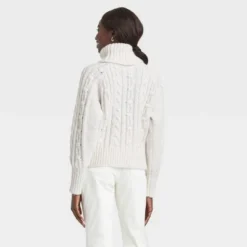 Flash Sale ❤️ Women's Turtleneck Cable Knit Pullover Sweater - A New Day™ 🎉