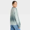 Outlet ⭐ Women's Crewneck Pullover Sweater - A New Day™ Teal Spacedye M ⌛ 1 Outlet ⭐ Women's Crewneck Pullover Sweater - A New Day™ Teal Spacedye M ⌛ -Outlet New Day Wear Store unnamed file 4352