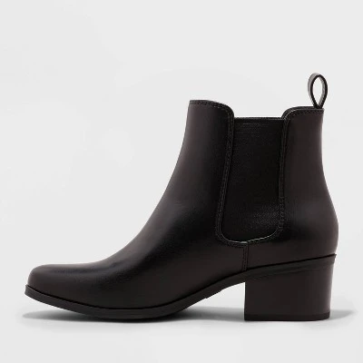 Deals ✨ Women's Ellie Chelsea Boots - A New Day™ Black ⌛ 3 Deals ✨ Women's Ellie Chelsea Boots - A New Day™ Black ⌛